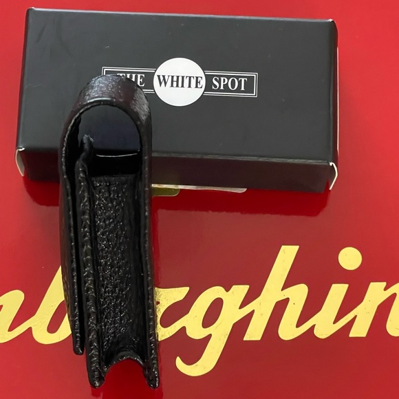 Dunhill the white spot black leather travel protective case for rollagas lighter - Picture 3 of 5